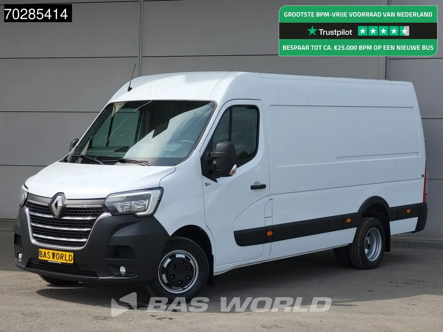 Renault Master 165PK Dubbellucht L3H2 LED Navi Airco Cruise Camer Wit - 1