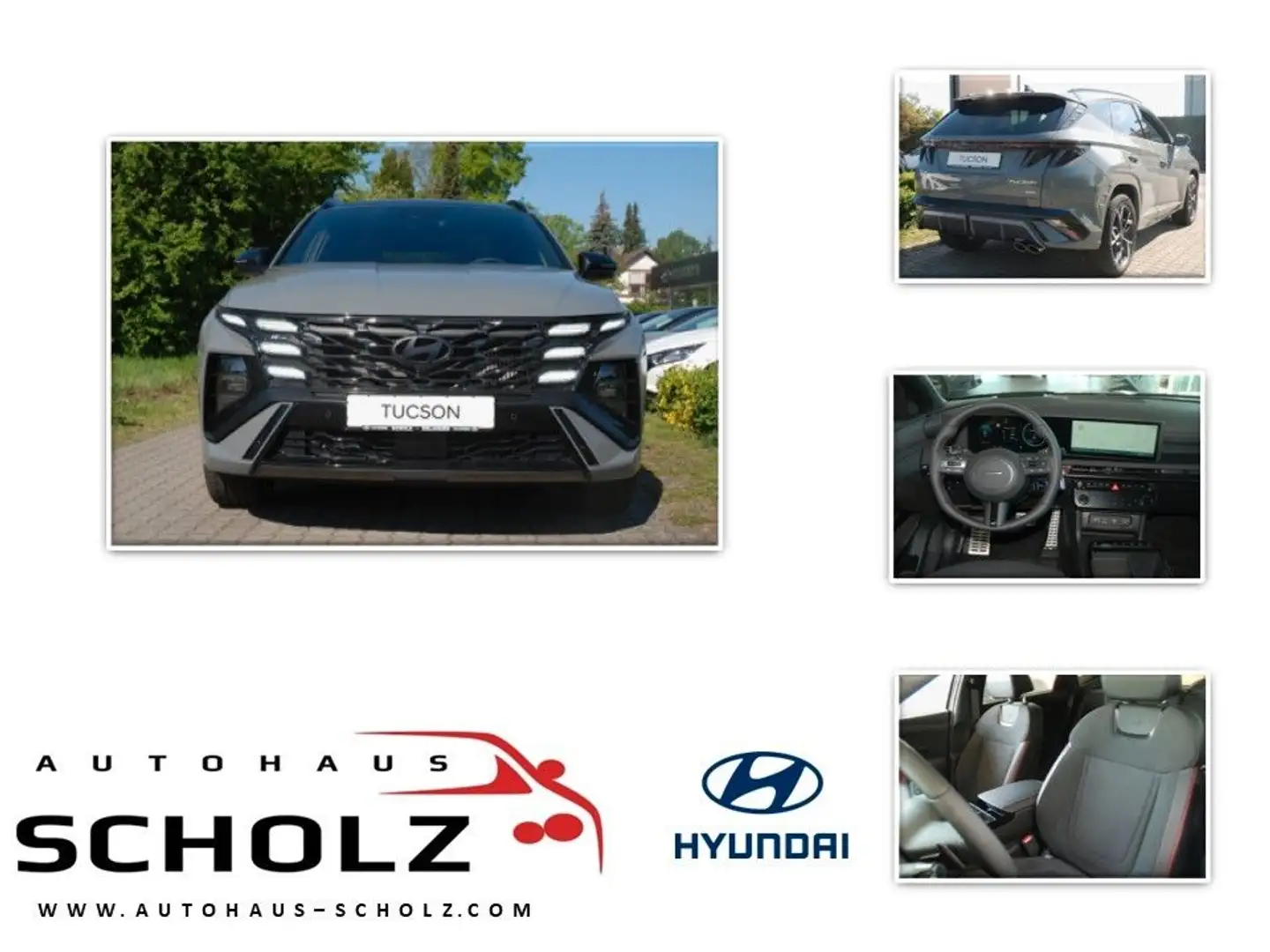 Hyundai TUCSON 1.6 T 7-DCT 48V 4WD N Line Assist Pano Grau - 1