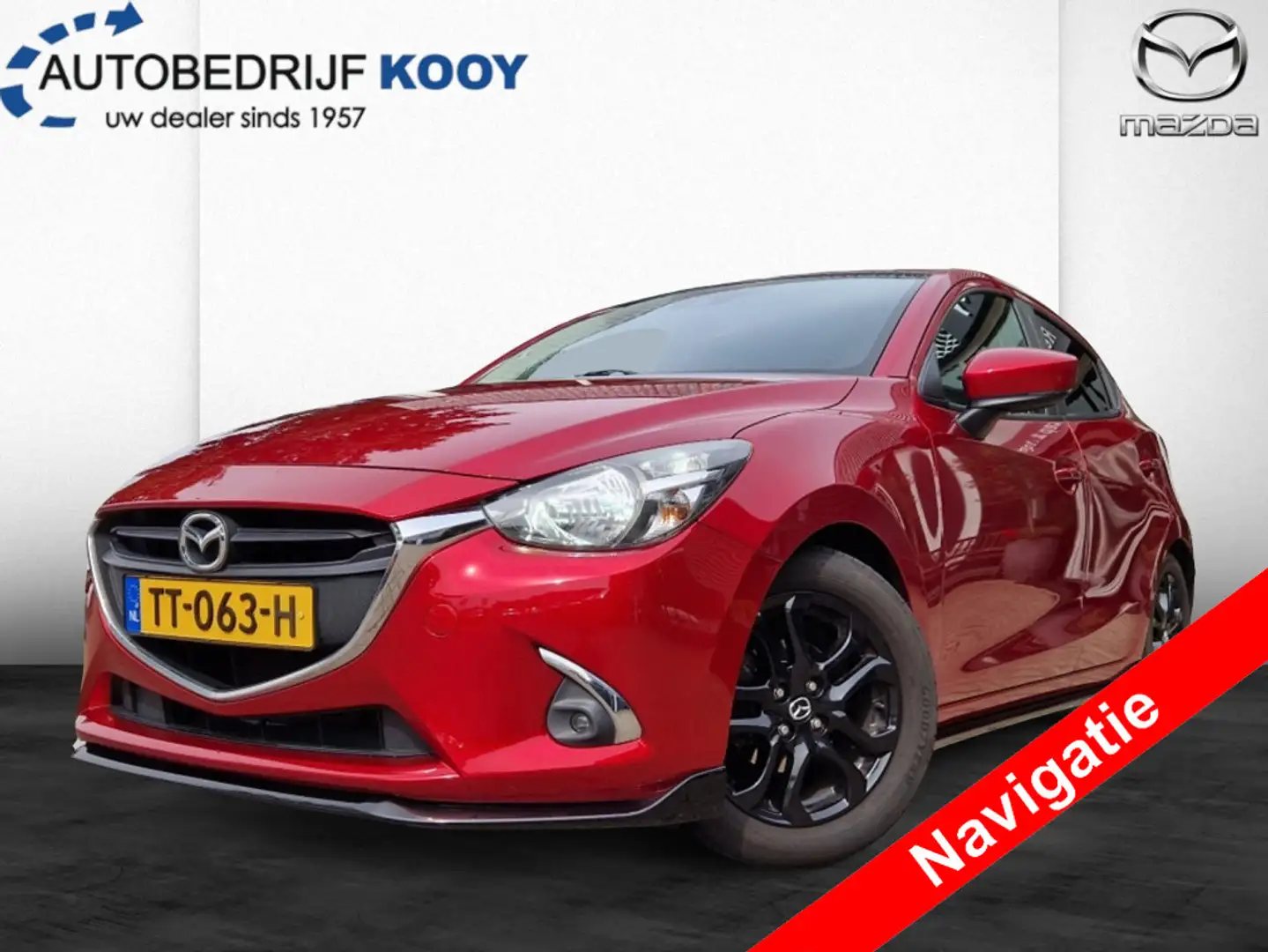 Mazda 2 1.5 90pk Sport Selected / Spoiler pakket / Airco / Rouge - 1