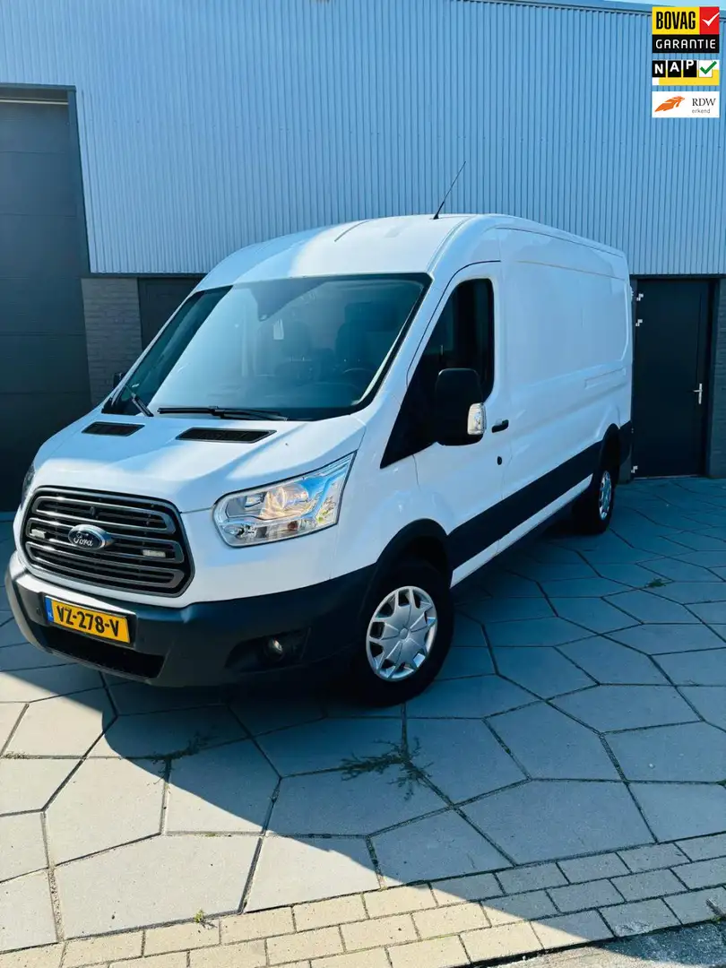 Ford Transit 350 2.0 TDCI L3H2 Trend|achterw.aandr.| SUPER nett Wit - 1