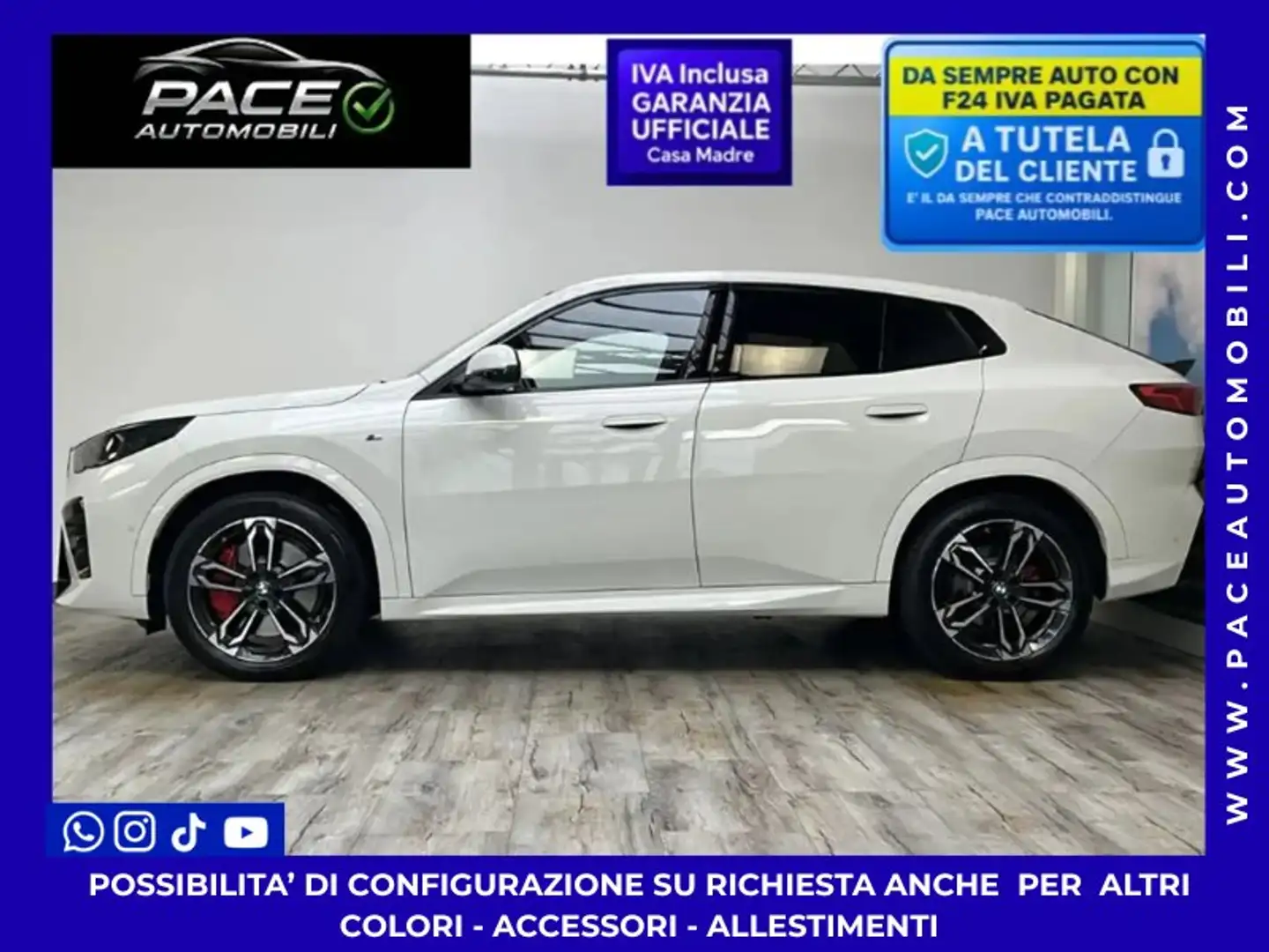 BMW X2 i M SPORT M-SPORT MSPORT PRO LED PDC ACC TETTO F1 Bianco - 1