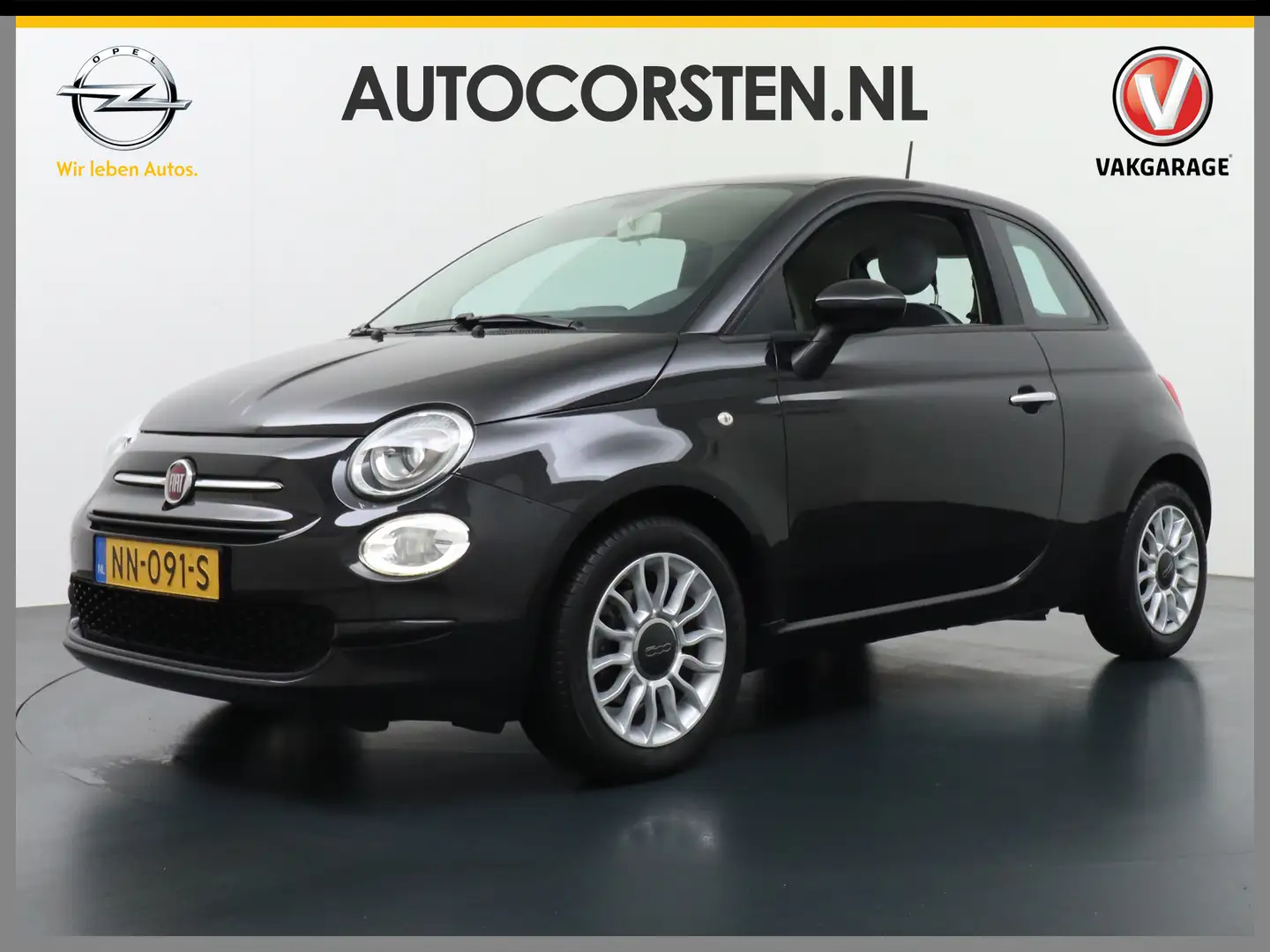 Fiat 500 1.0T TwinAir Airco Cruise Control Lmv 15" ABS ASR Nero - 1