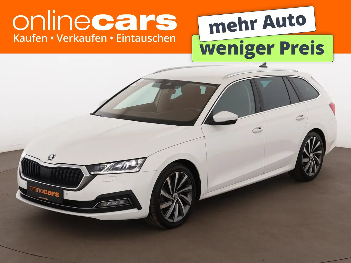 Skoda Octavia Combi 2.0 TDI First Aut MATRIX HEAD-UP Weiß - 1