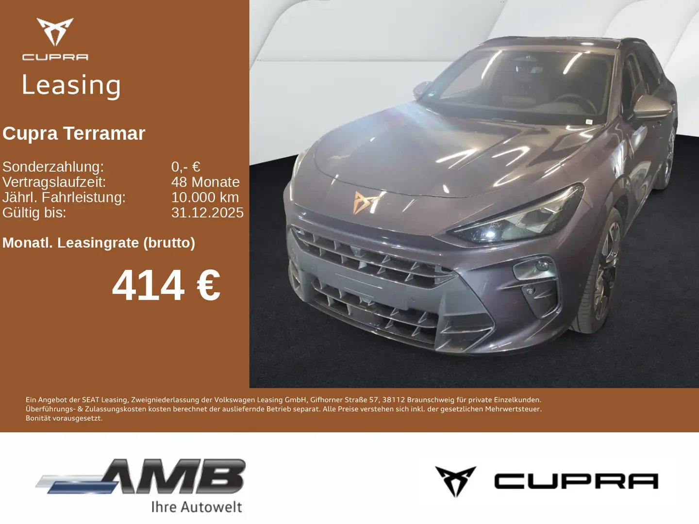CUPRA Terramar VZ e-HYBRID Matrix-Ultra/HuD/360°/4.30G Mauve - 1