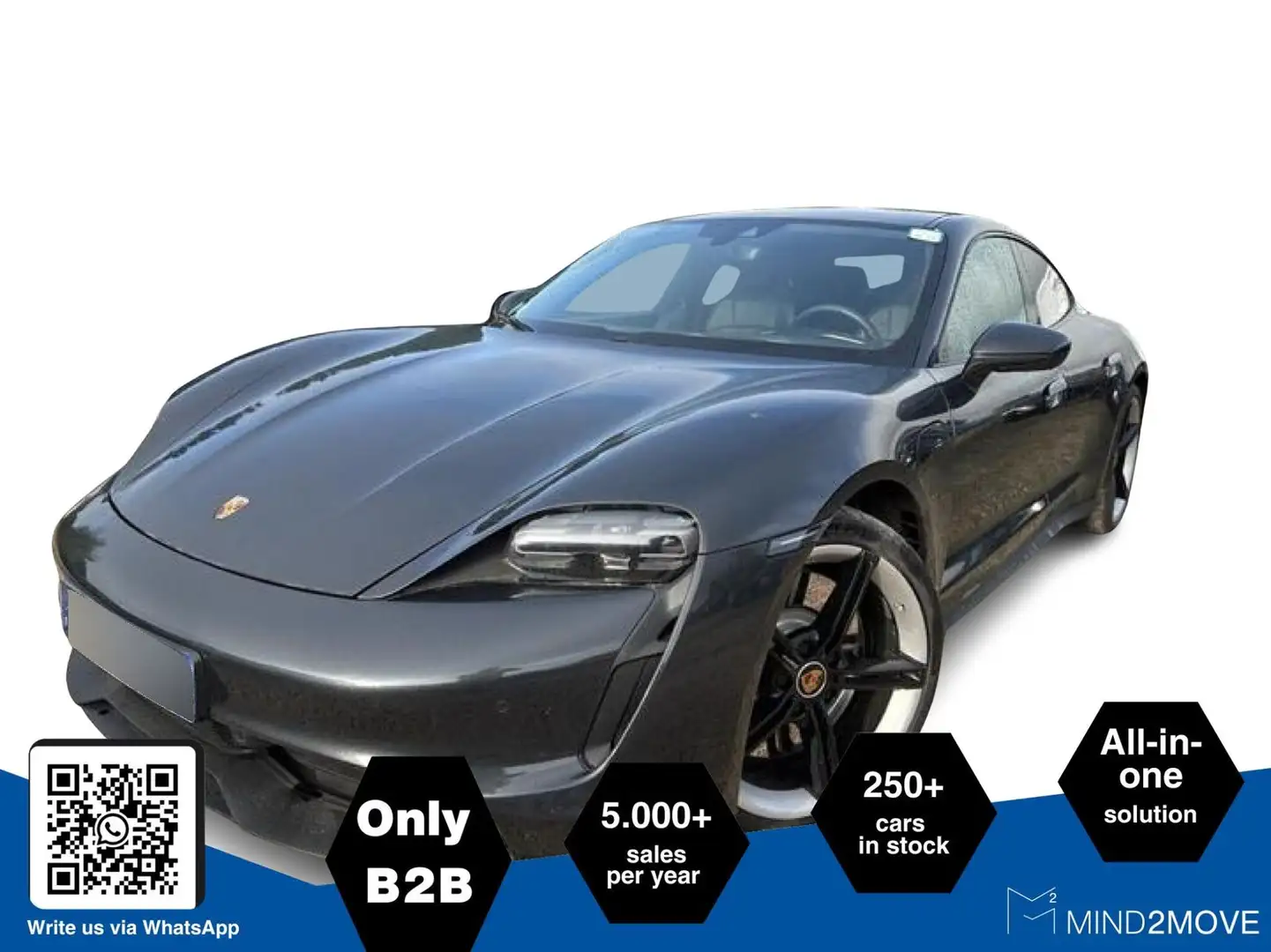 Porsche Taycan Plus PANO+WÄRMEPUMPE+PDLS+BOSE Gris - 1