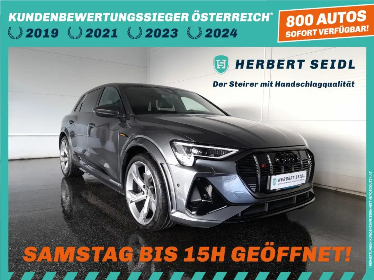Audi e-tron S 95 QUATTRO S-LINE BLACK *NP: € 120.168,- / DIGITALER MATRIX-LED / LEDER INDIVIDUAL MIT SITZBELÜFTUNG / 22 ZOLL* Grau - 1