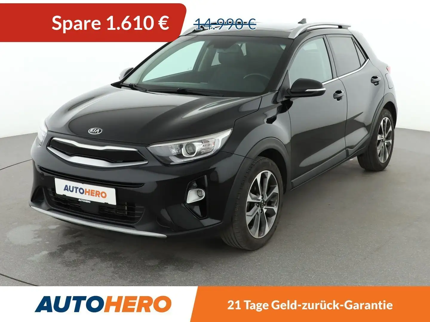 Kia Stonic 1.0 TGDI Platinum Edition*NAVI*TEMPO*PDC* Black - 1