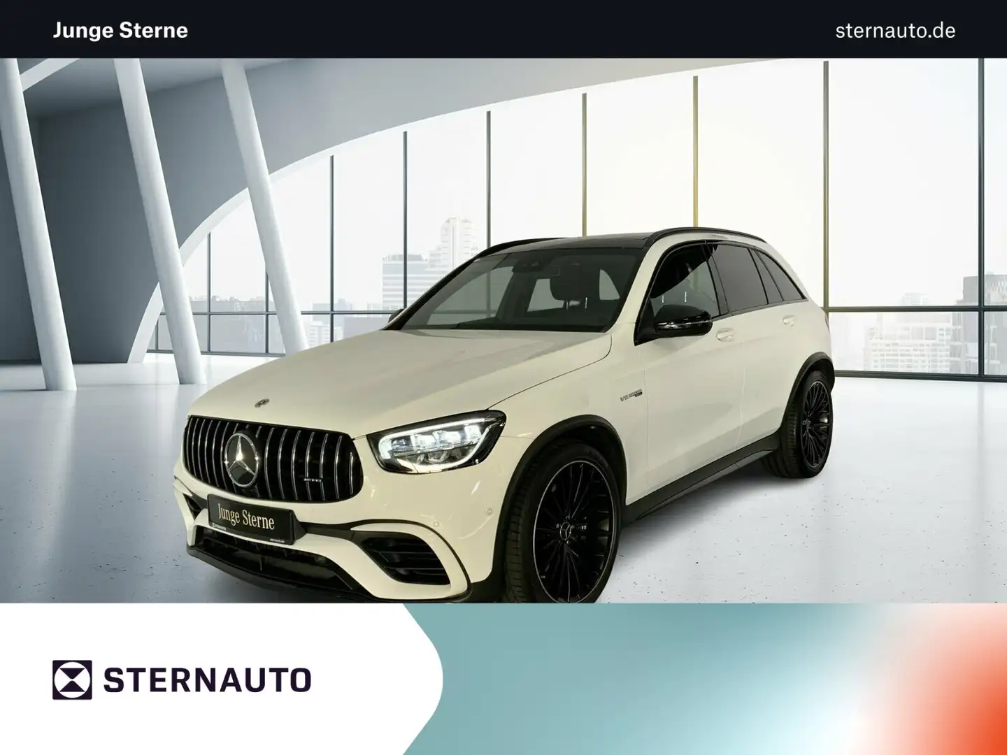 Mercedes-Benz GLC 63 AMG GLC 63 AMG 4M Perf.Abgas Night Pano Sound Memory Weiß - 1