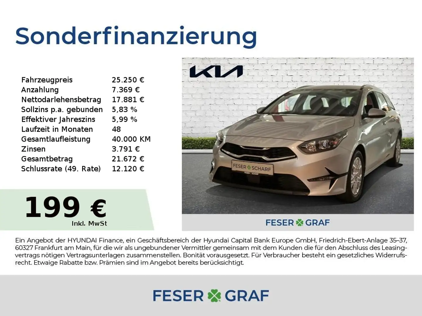 Kia Ceed SW / cee'd SW 1.5T DCT7 VISION KOMFORT NAVI Silber - 1
