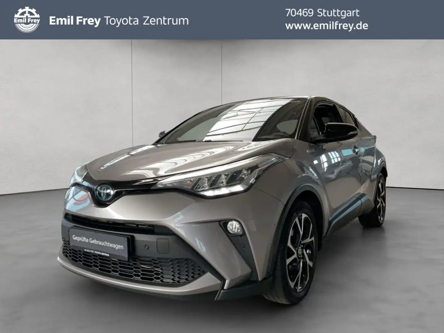 Toyota C-HR 2.0 Hybrid Team D /LED/Apple+Android/Klimaaut Silber - 1