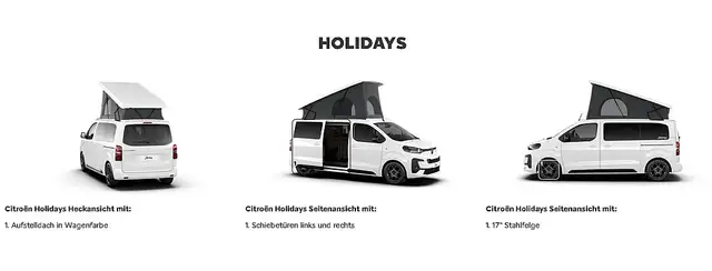Citroen Holidays Spacetourer Camper Wohnmobil BlueHDI 145 6-Gang... Ansicht 29