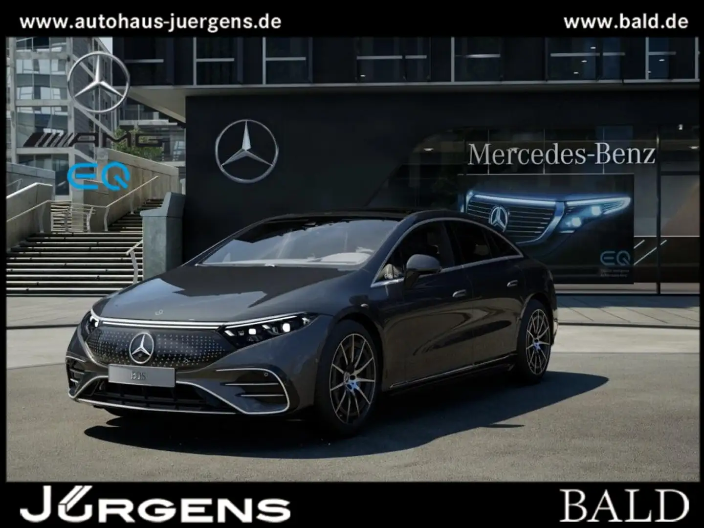 Mercedes-Benz EQS 580 4M AMG-Sport/Pano/Hyper/Leder/Burm/360° Grau - 1