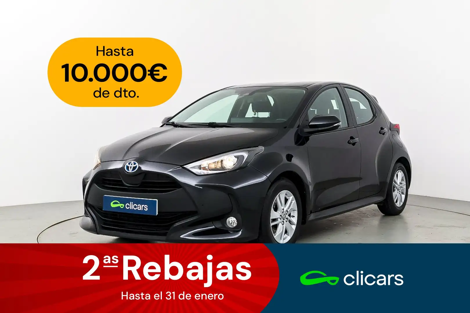 Toyota Yaris 120H 1.5 Active Tech Noir - 1