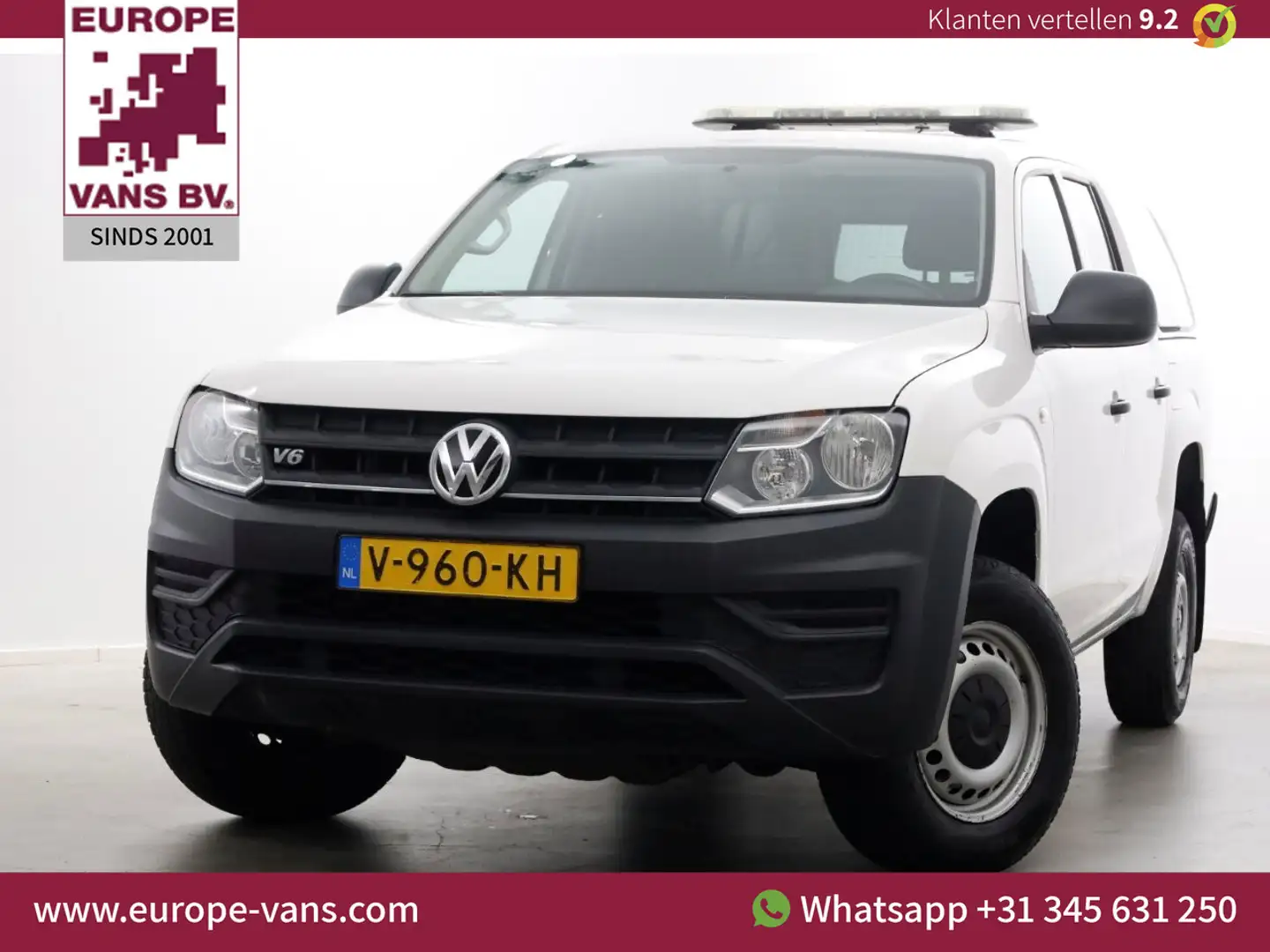 Volkswagen Amarok 3.0 TDI V6 163pk 4Motion 4X4+Sperdiff. Plus Cab Tr Wit - 1