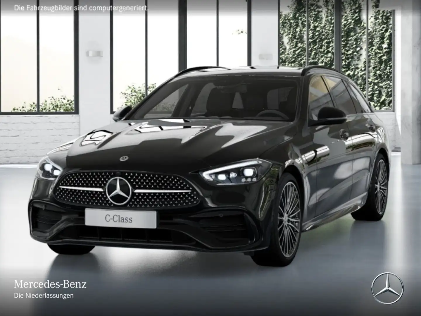 Mercedes-Benz C 200 T AMG+NIGHT+KAMERA+TOTW+KEYLESS+9G Schwarz - 2