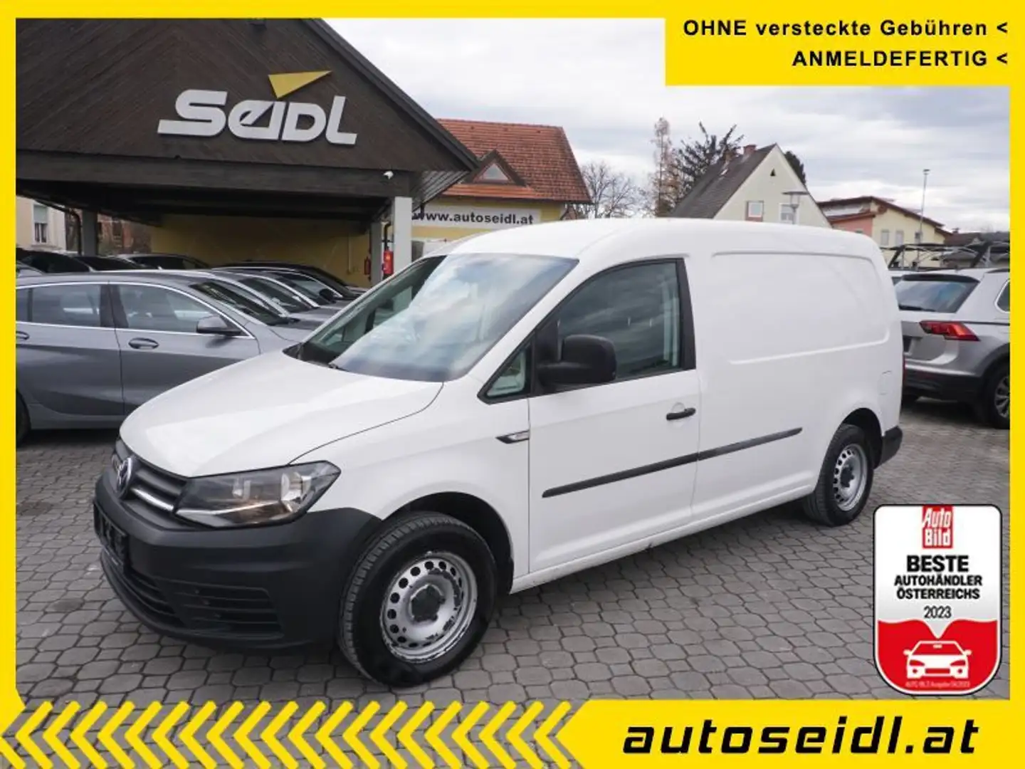 Volkswagen Caddy Maxi Kasten 2,0 TDI Entry *NAVI+KAMERA* Weiß - 1
