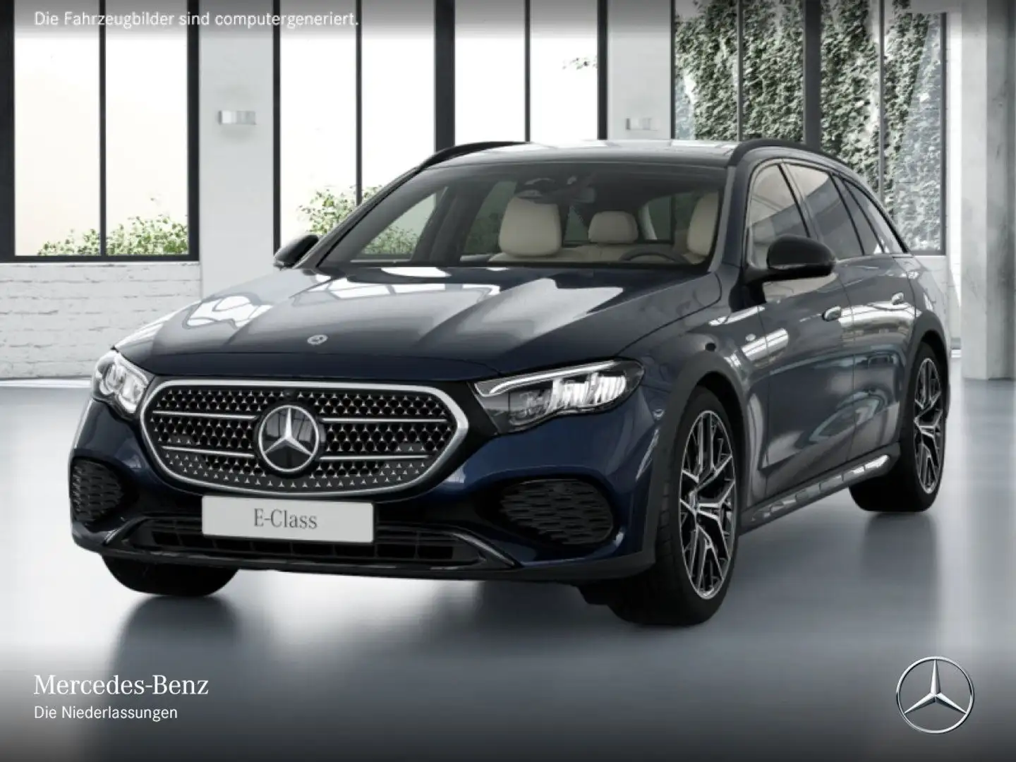 Mercedes-Benz E 300 de T 4M Hybrid Avantgarde 360° Airmat Pano Blau - 2