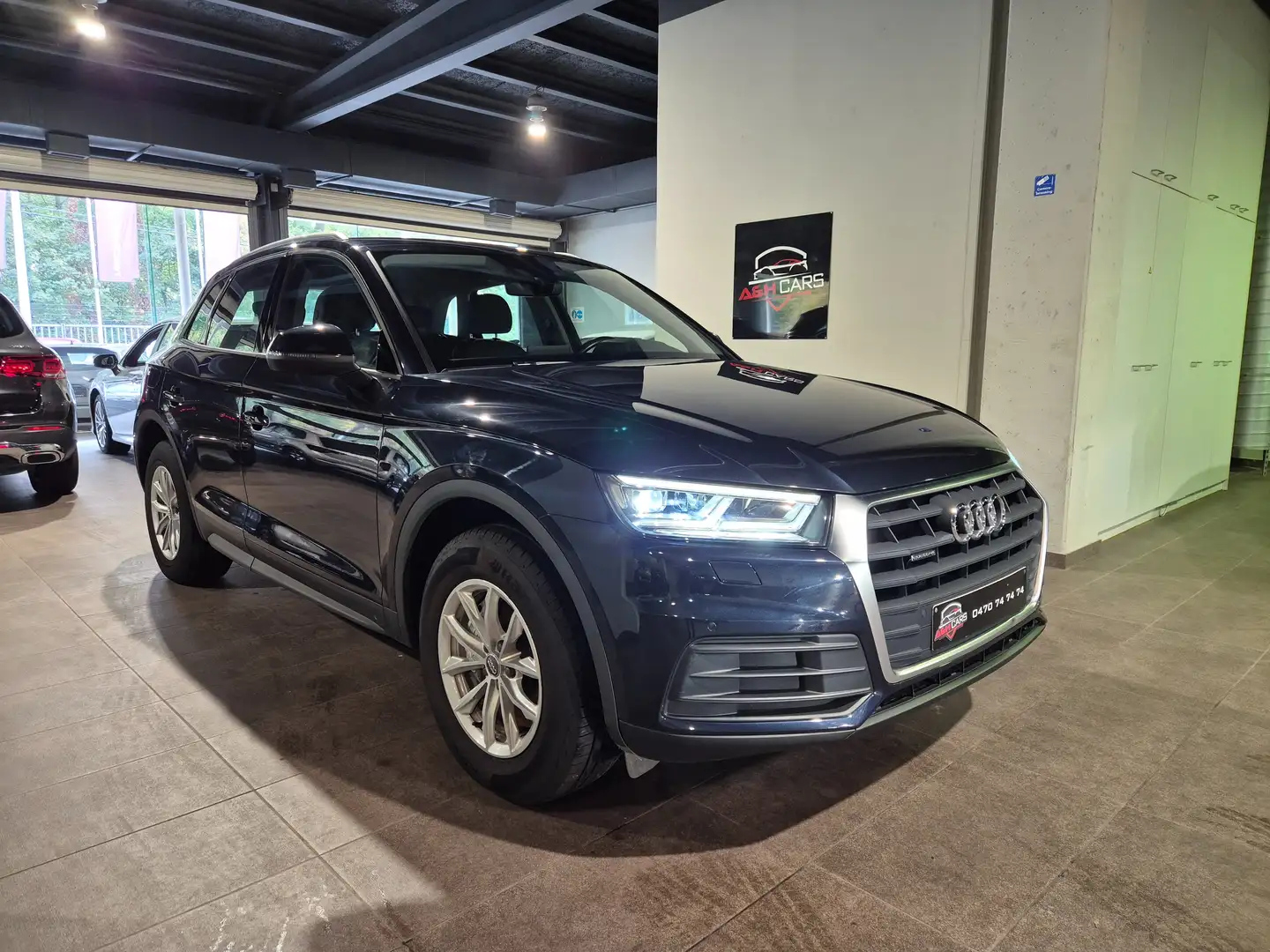 Audi Q5 Q5 2.0 TDI quattro S tronic design Blauw - 1