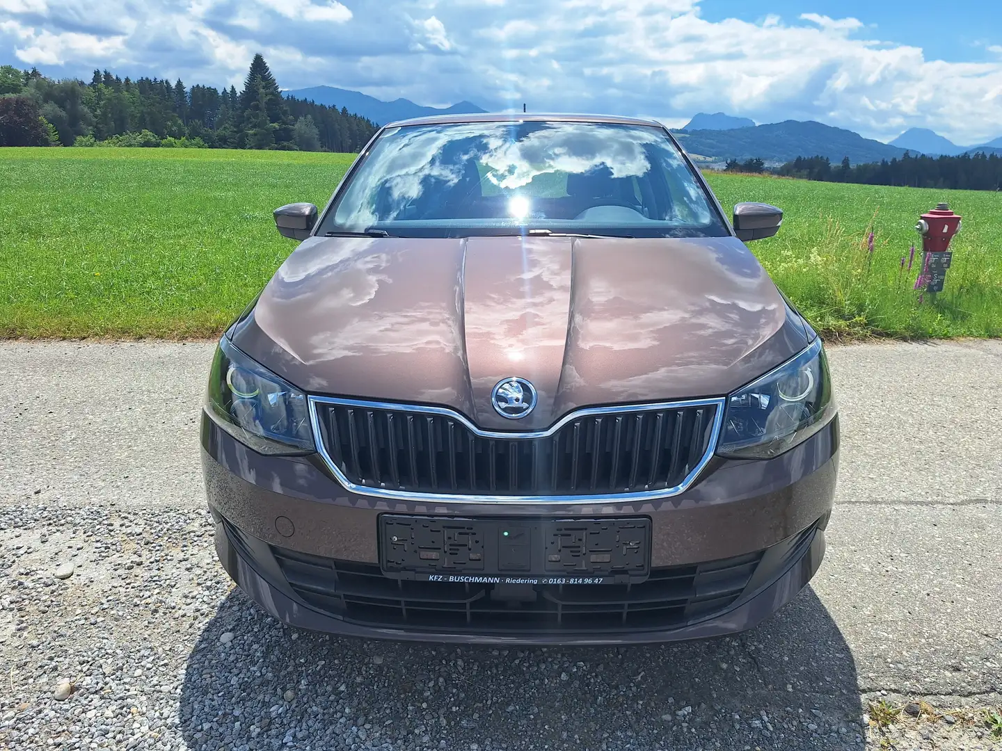 Skoda Fabia Ambition 1,2 TSI, Klima, SH, Navi, Model 2015 Braun - 2