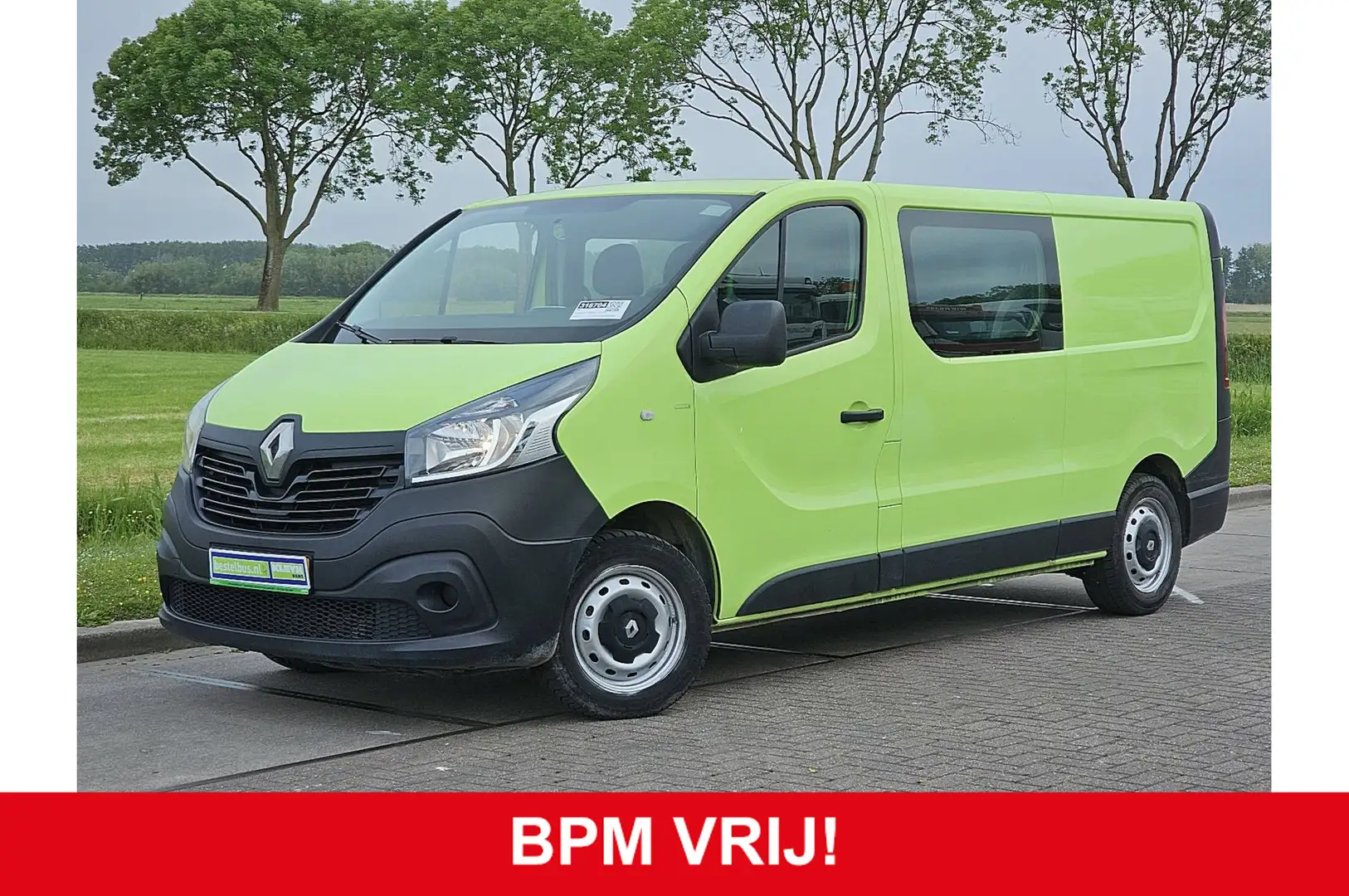 Renault Trafic 1.6 dCi T29 L2H1 DC Airco 120Pk Euro6 Navi Oh-Hist Grün - 1