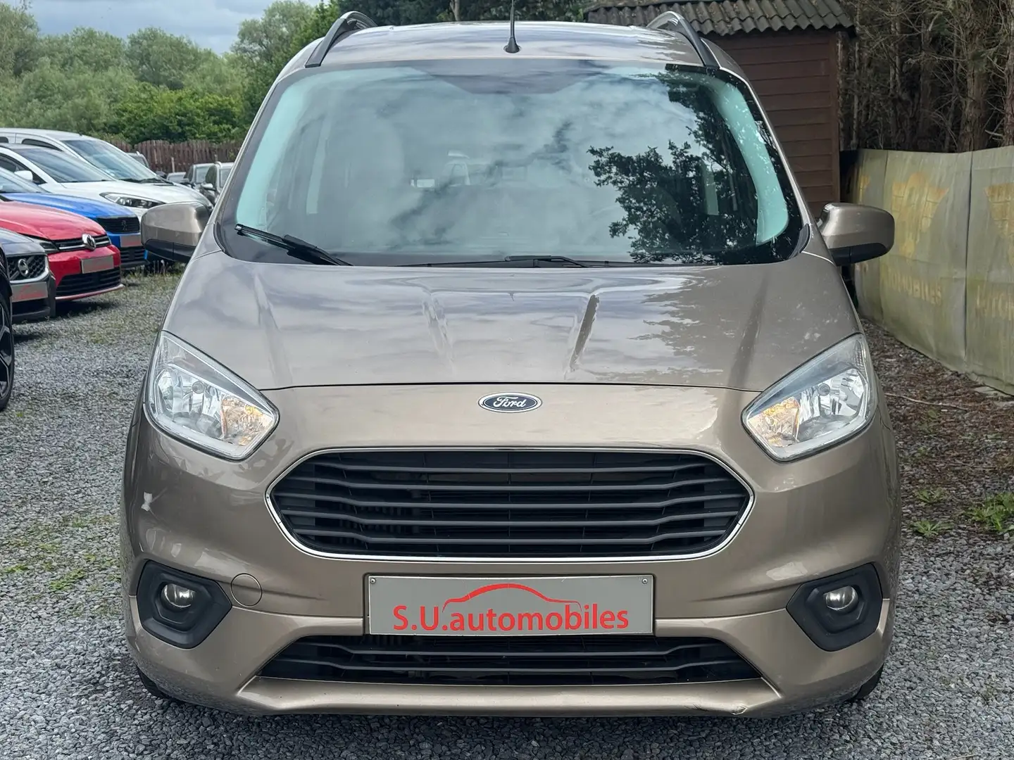 Ford Tourneo Courier 1.0 EcoBoost CarPlay/2 Portes Latér/Clim/GAR12M Brun - 2