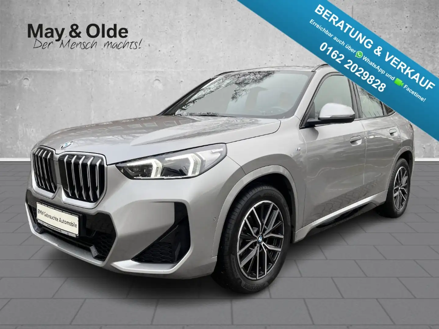BMW X1 sDrive18i M Sport Navi LED el. Heckklappe Komfortz Silber - 1