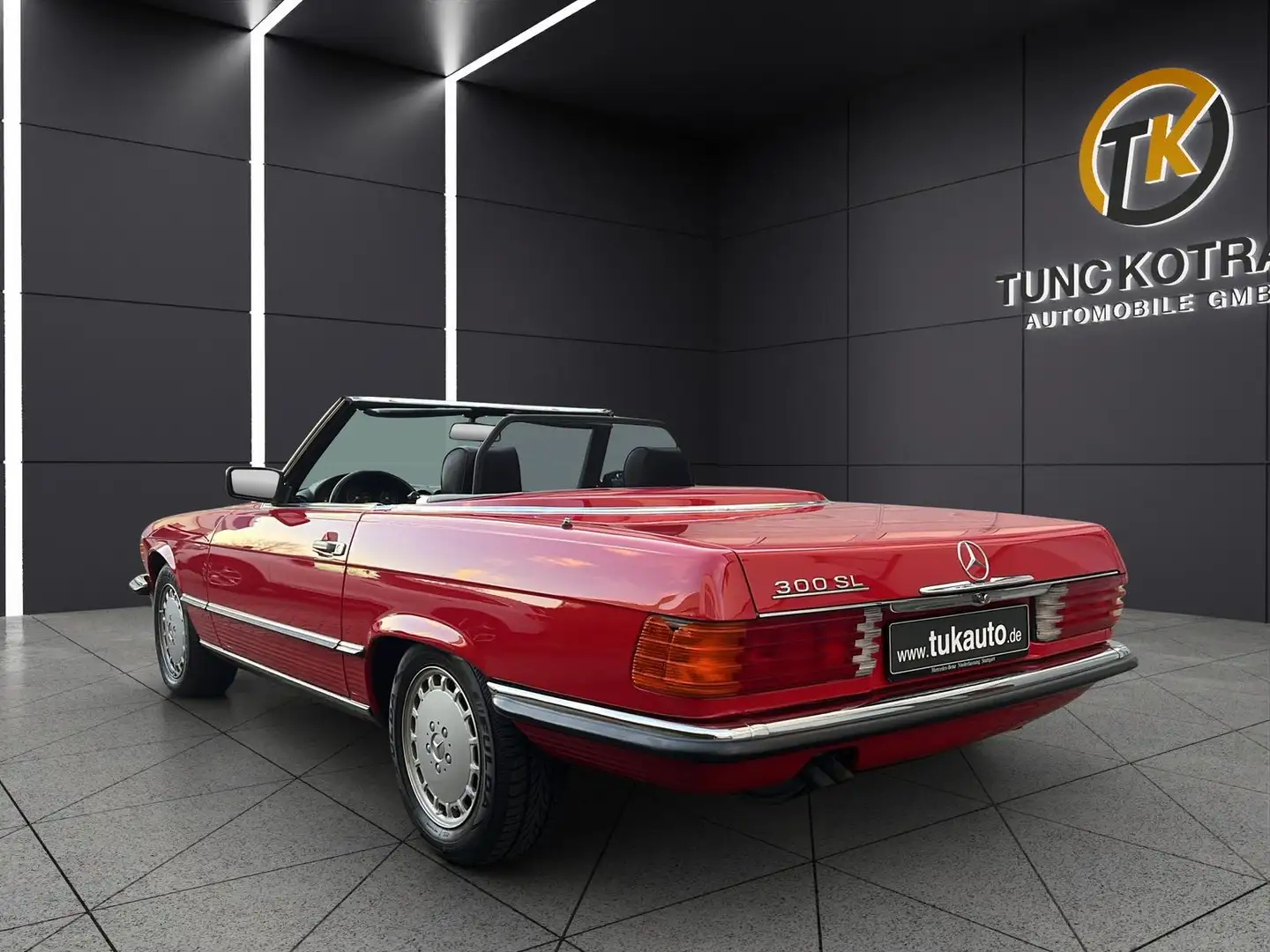 Mercedes-Benz SL 300 |AUTOMATIK|VOLLLEDER|TOP ZUSTAND|HISTORY++ Rot - 2