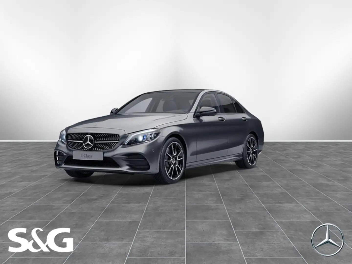 Mercedes-Benz C 300 AMG Standhzg+Pano+COMAND+Sitzklima Grau - 1