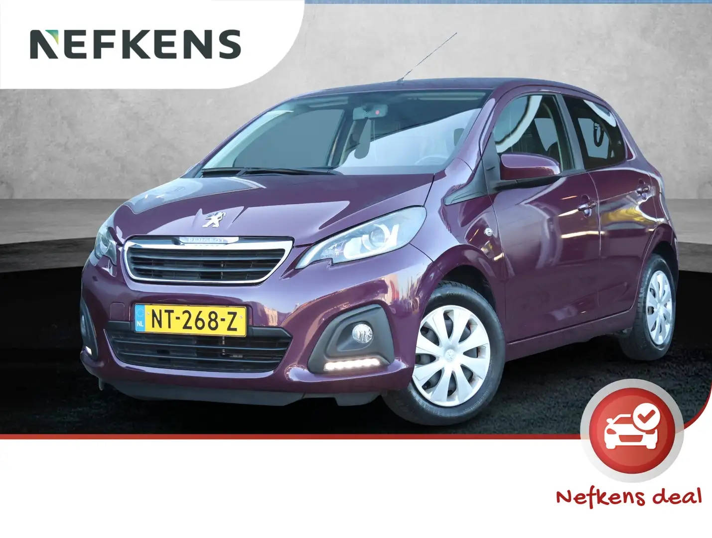 Peugeot 108 1.0 e-VTi Blue Lion Airco | Bluetooth | Lage KM Paars - 1