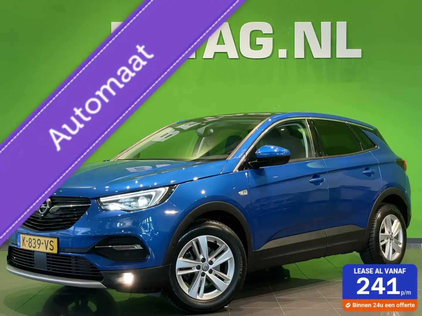 Opel Grandland X 1.2 Turbo Elegance Automaat | Pano | Camera | Blau - 1