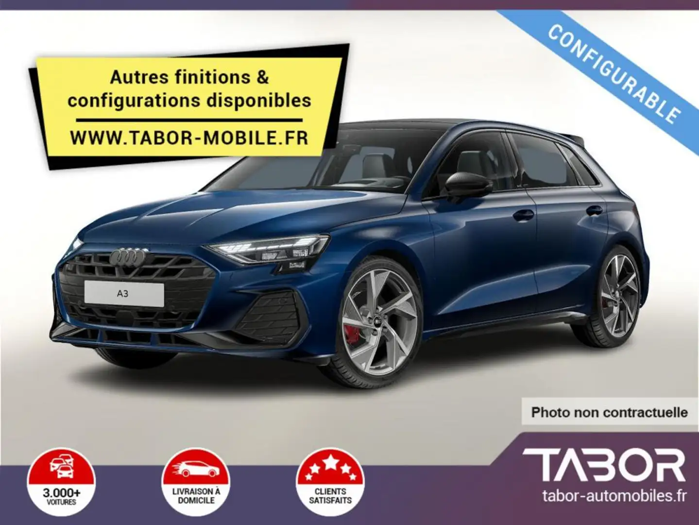 Audi A3 TDI 150 S line S tronic LED Blanc - 1