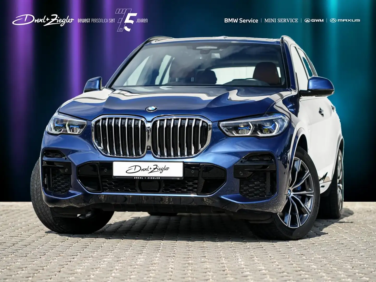 BMW X5 xDrive30d M-Sport20" AHK GSD ACC Sitzlüft 360° Blau - 1