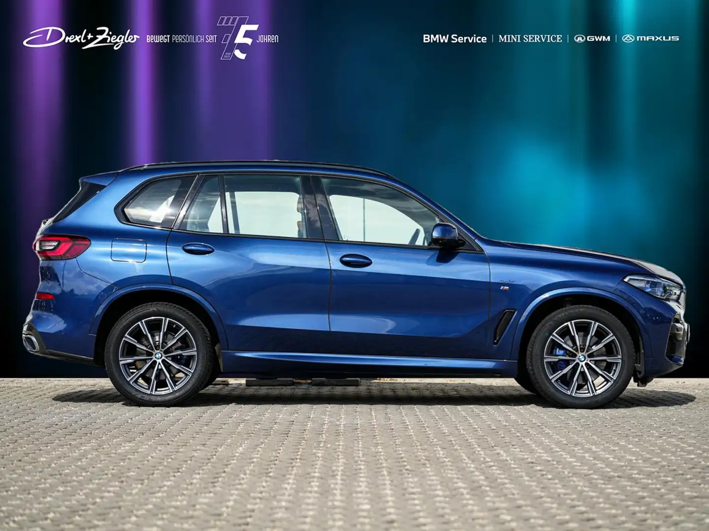 BMW X5 xDrive30d M-Sport20" AHK GSD ACC Sitzlüft 360° Blau - 2
