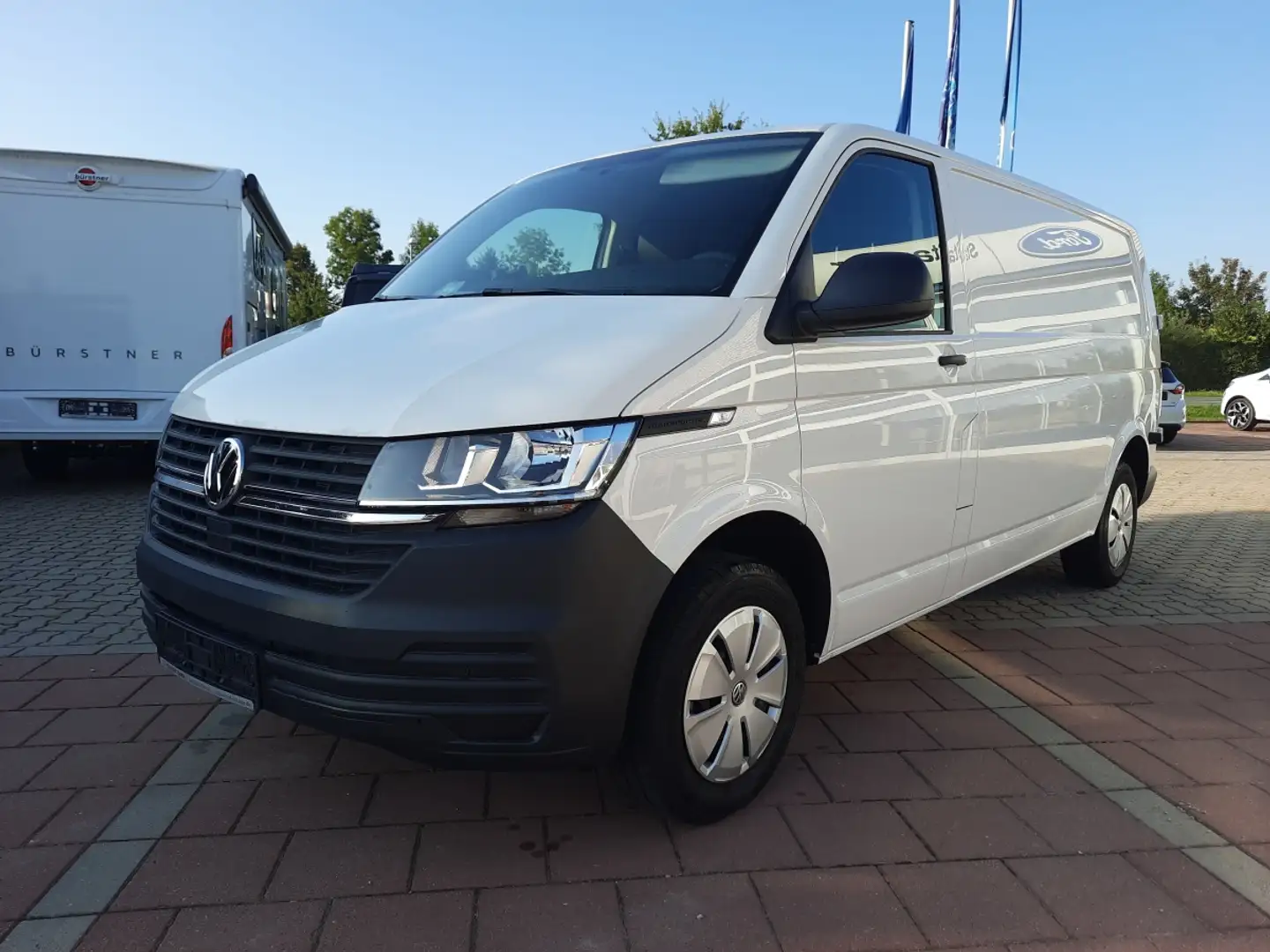 Volkswagen T6.1 Transporter 2.0 TDI Kasten FWD lang Klima GJR DAB PDC Alb - 2