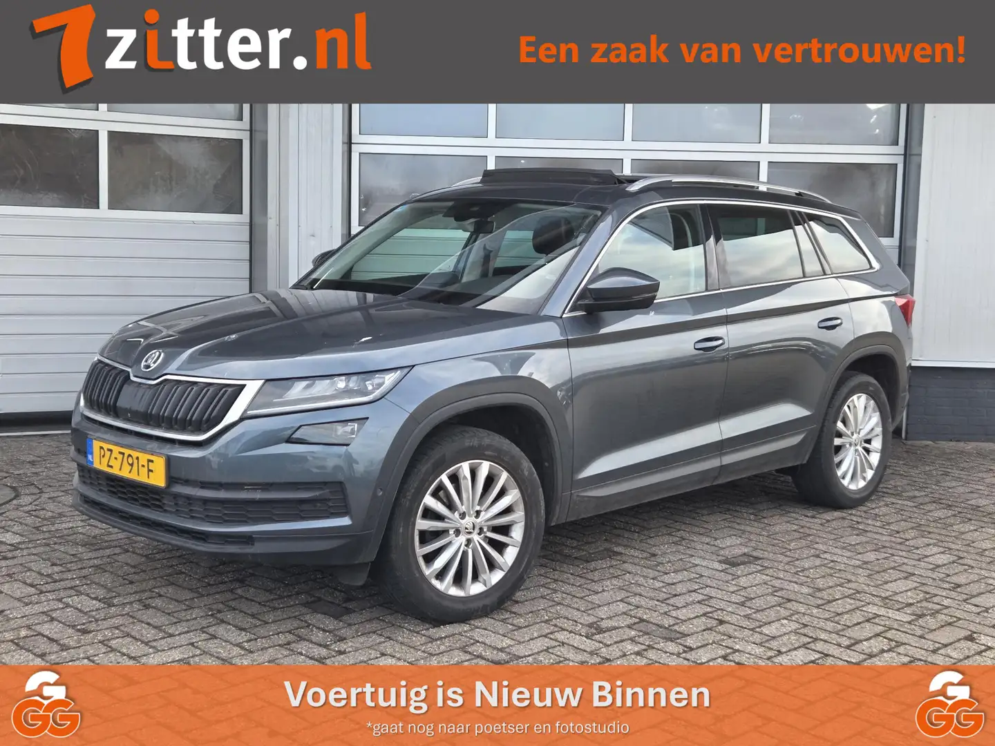 Skoda Kodiaq 2.0 TDI Style Business, 7-Persoons, Trekhaak, Pano Gris - 1