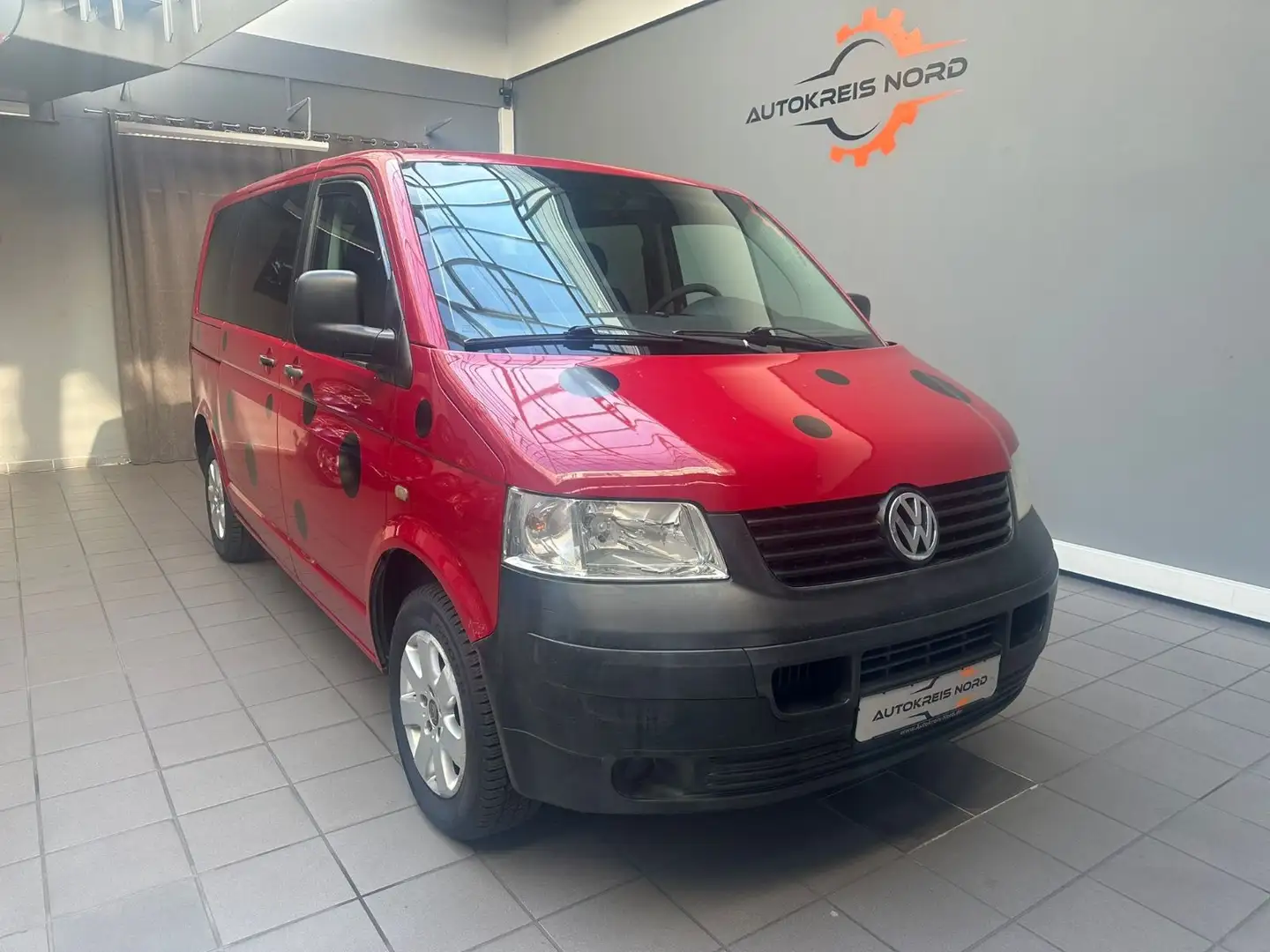 Volkswagen T5 Transporter Kombi 1.9 TDI + HU 06.2026+KLIMA+ Rot - 1