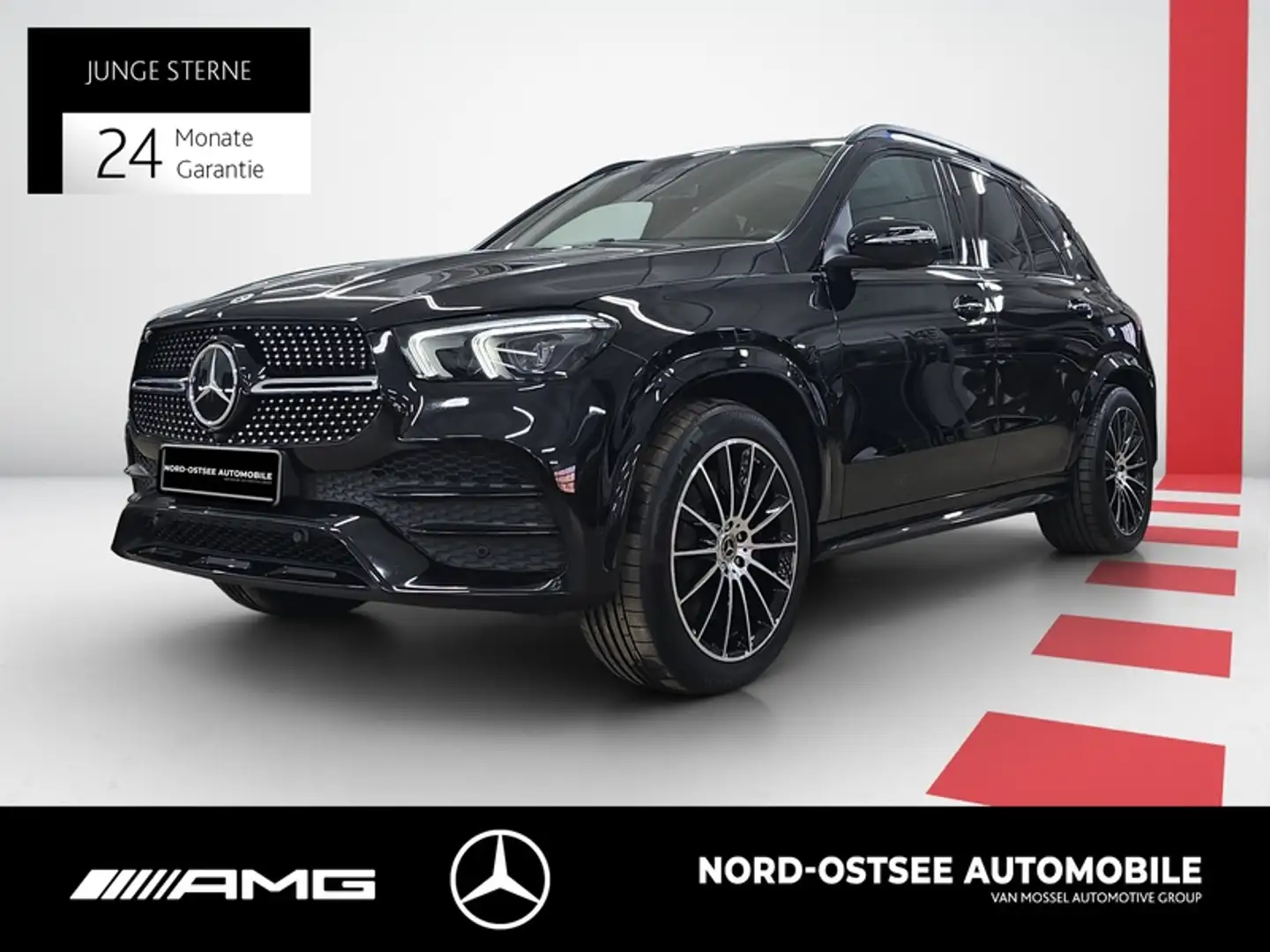 Mercedes-Benz GLE 580 4M AMG HUD PANO AHK STANDHZ 360° NIGHT Schwarz - 1