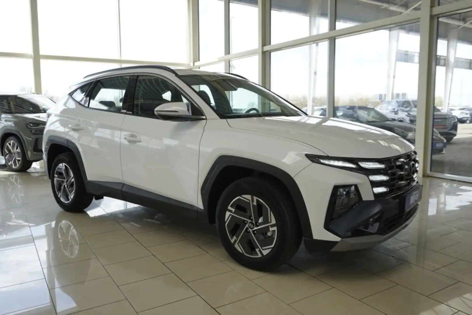 Hyundai TUCSON 1.6 T-GDI HEV 215PS Navi/Kamera/Keyless/Voll-LED Weiß - 1