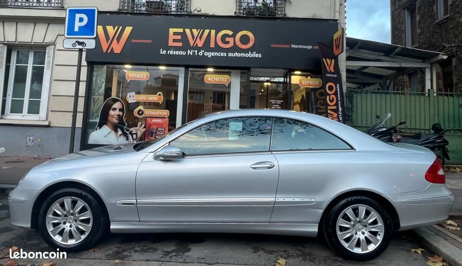 Mercedes-Benz CLK Classe coupe 1.8 200 kompressor 165 elegance bva Grau - 2