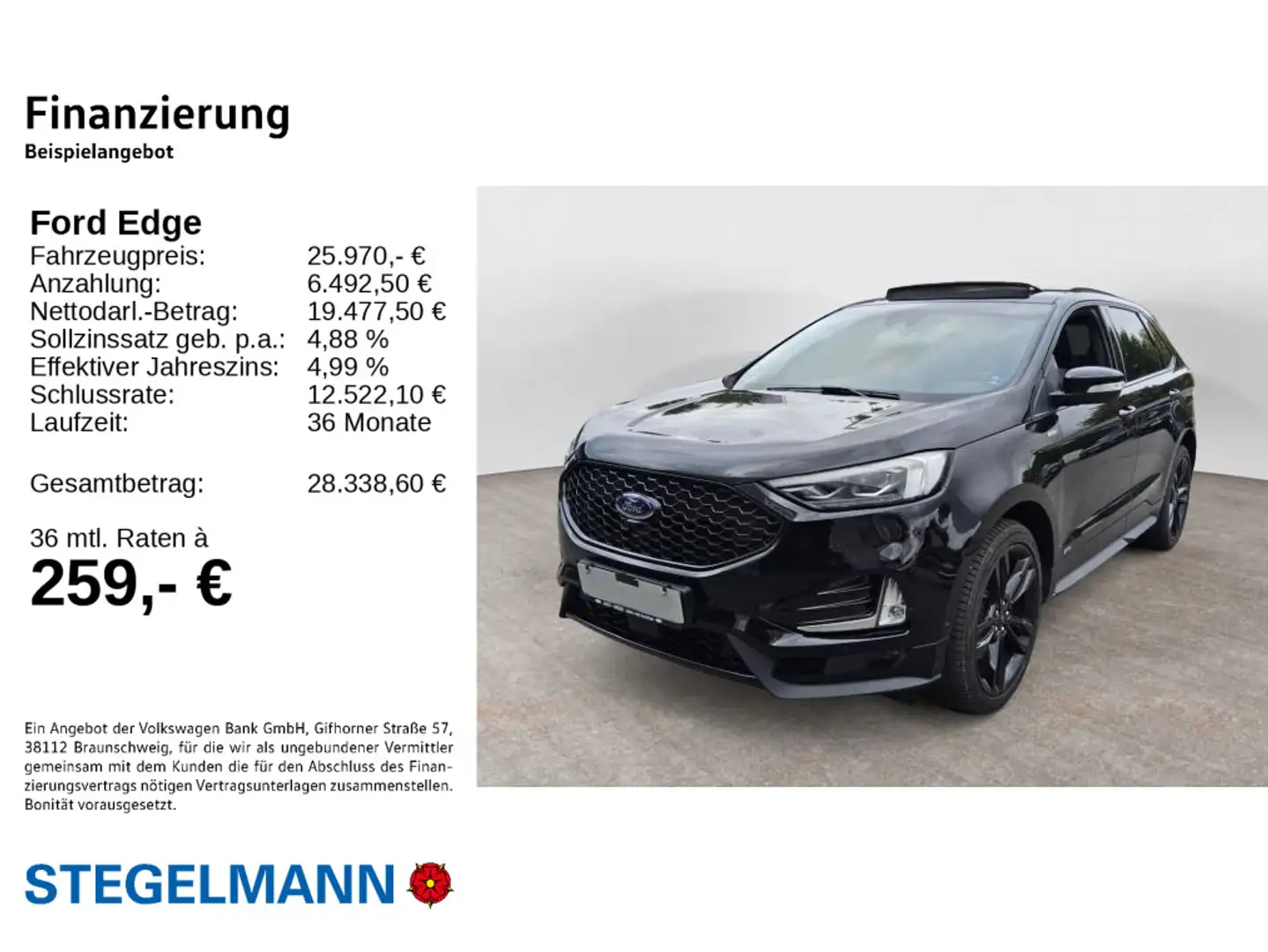 Ford Edge 2.0 EcoBlue 4x4 ST-Line *Matrix-LED*21Zoll* Noir - 2