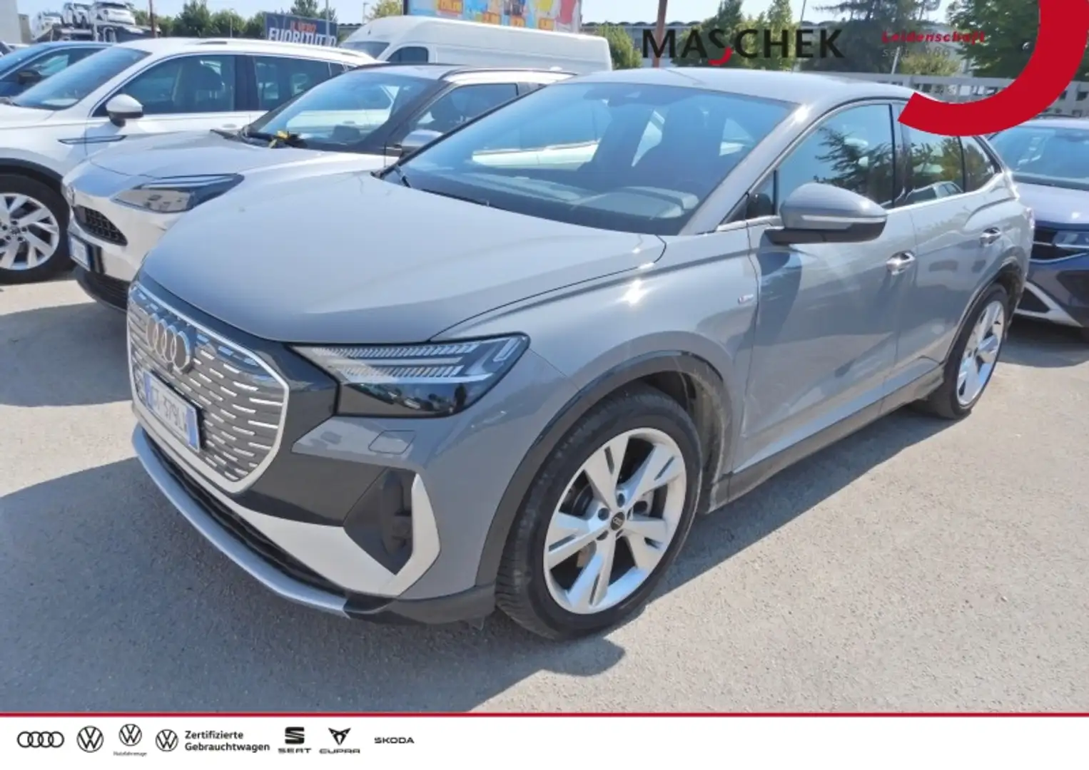Audi Q4 e-tron Q4 Sportback S Line *nur an Gewerbe* Navi RearView Grau - 1