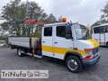 Mercedes-Benz Vario 816 D | DoKa | Pritsche | Kran | Blanc - thumbnail 1