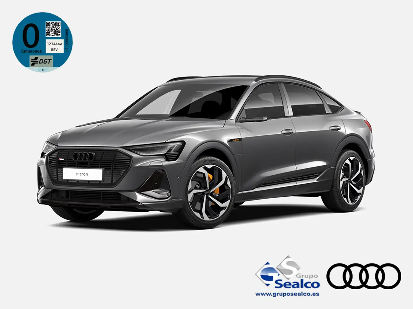 Audi e-tron Sportback 55 quattro Black line edition Gris - 1