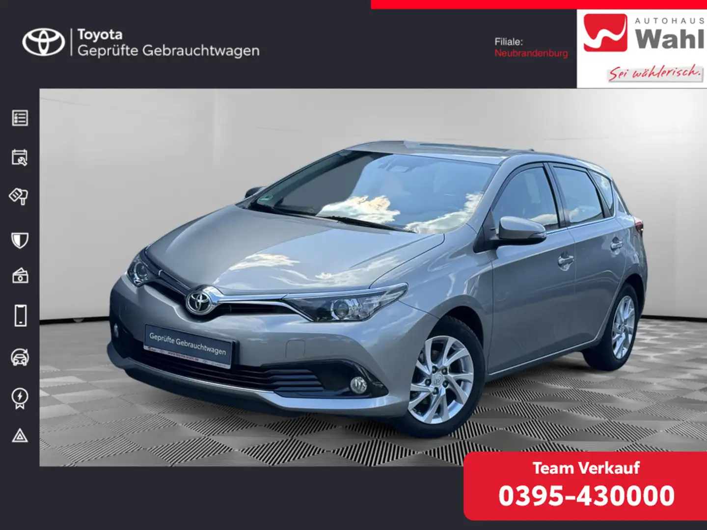 Toyota Auris 1.2 Edition-S Silver - 1