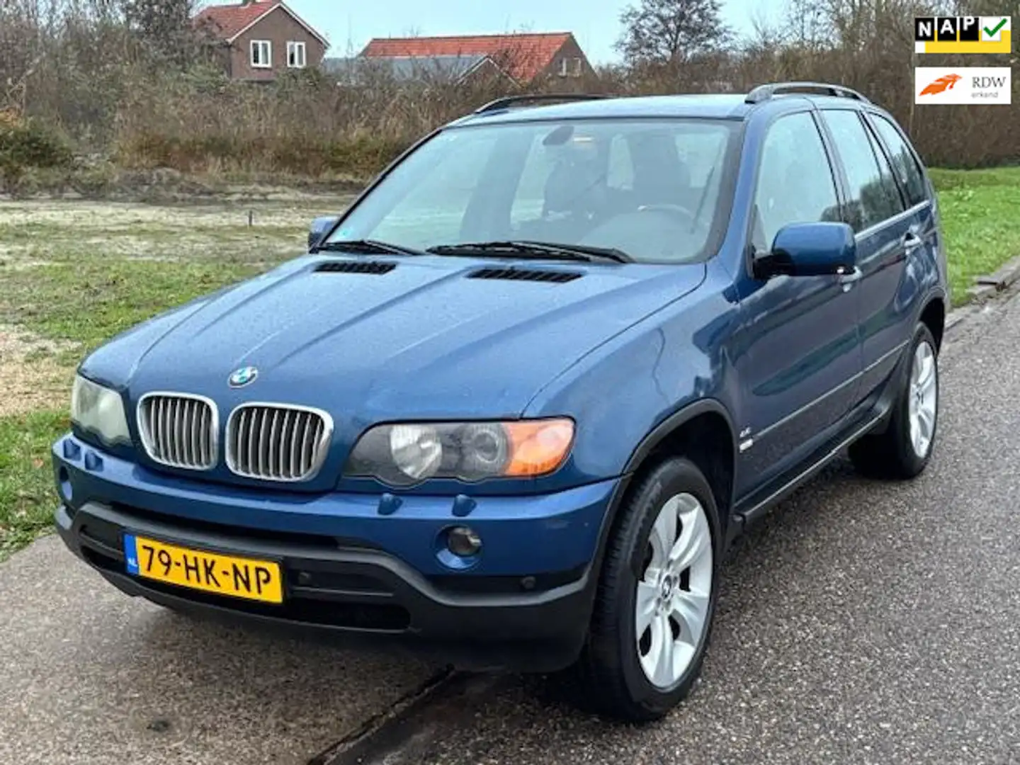 BMW X5 4.4i Executive Automaat ECC Pioneer Android Leder Blauw - 1