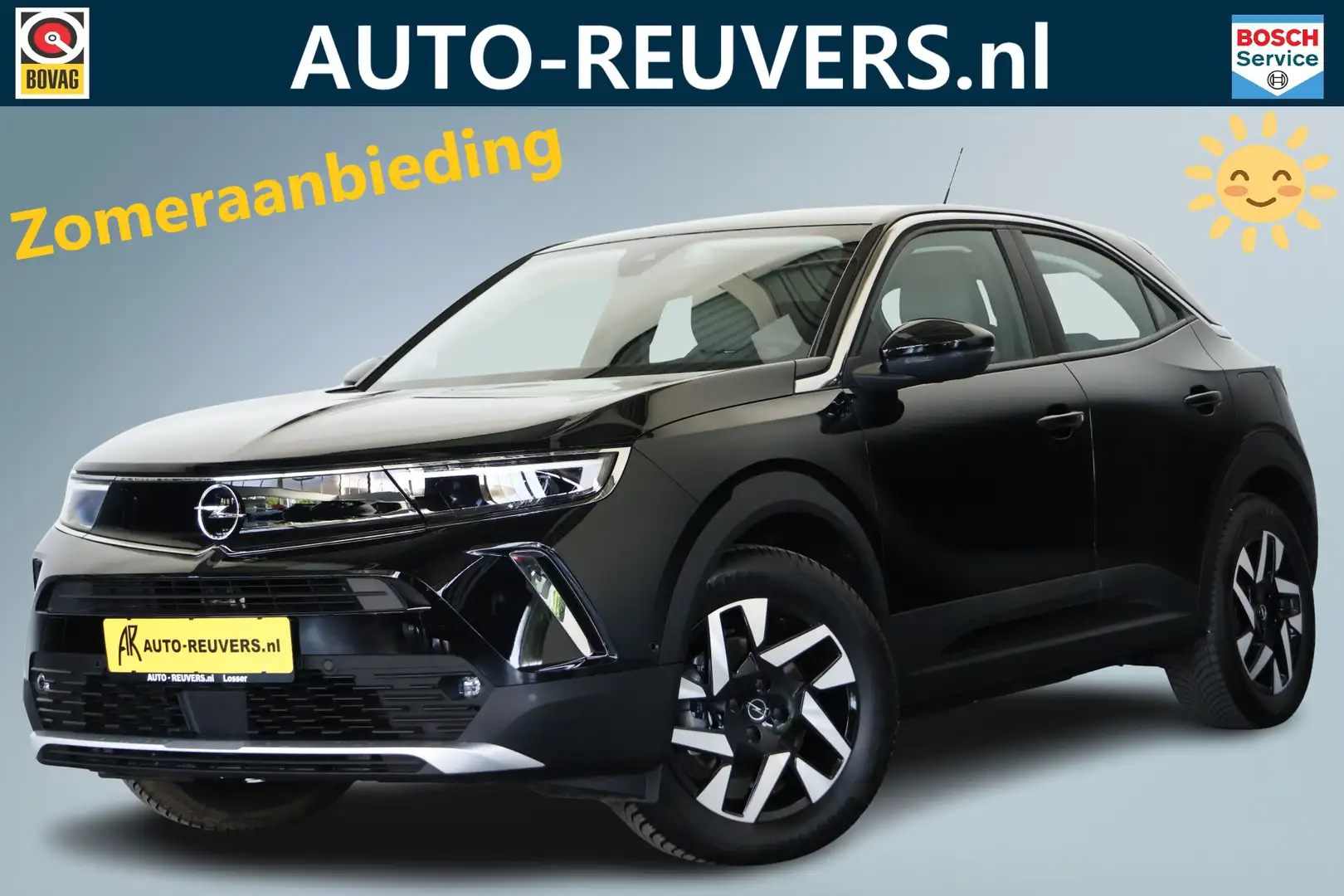 Opel Mokka-E 50-kWh 11kW bl. / LED / Navi / CarPlay / Warmtepom Zwart - 1