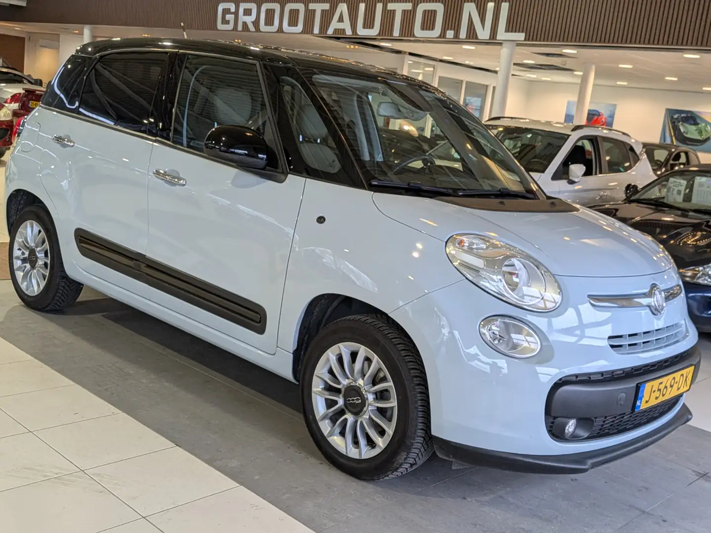 Fiat 500L 0.9 TwinAir Lounge Panoramadak, Airco, Cruise Cont Blauw - 1