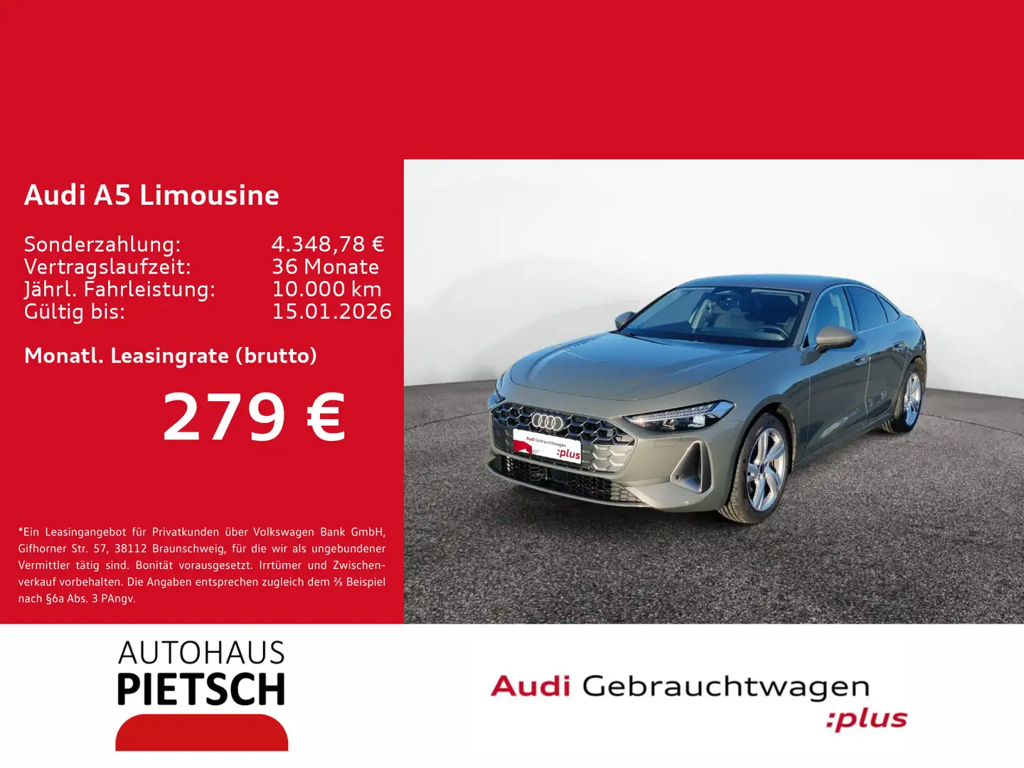 Audi A5 TFSI S-tronic Grau - 1
