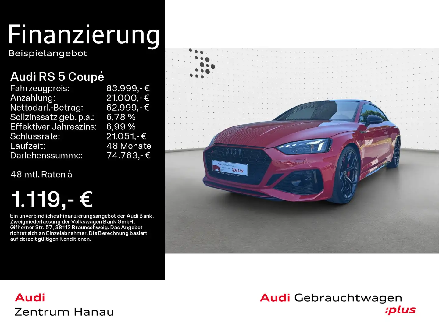 Audi RS5 RS 5 Coupe COMPETITION*MATRIX*PANO*RS-AGA*290KM/ Rot - 1