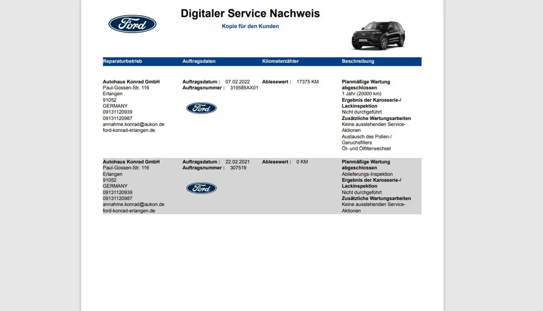 Ford Explorer ST-Line 7-Sitze Navi Kamera Glasdach LED Noir - 2